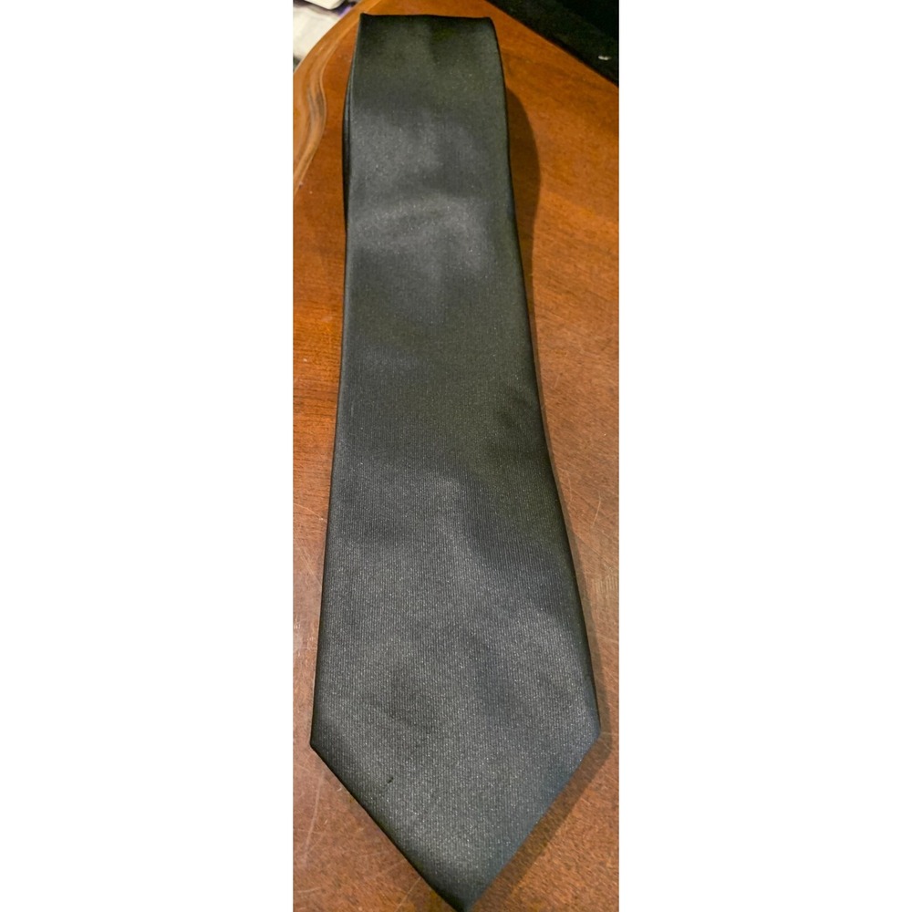 Imani Uomo Mens‎ Formal Necktie 62"Lx3.25"W Black Preowned